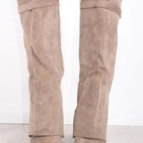 Whitney | Women's Suede Look Buckle Pointed Toe Boots