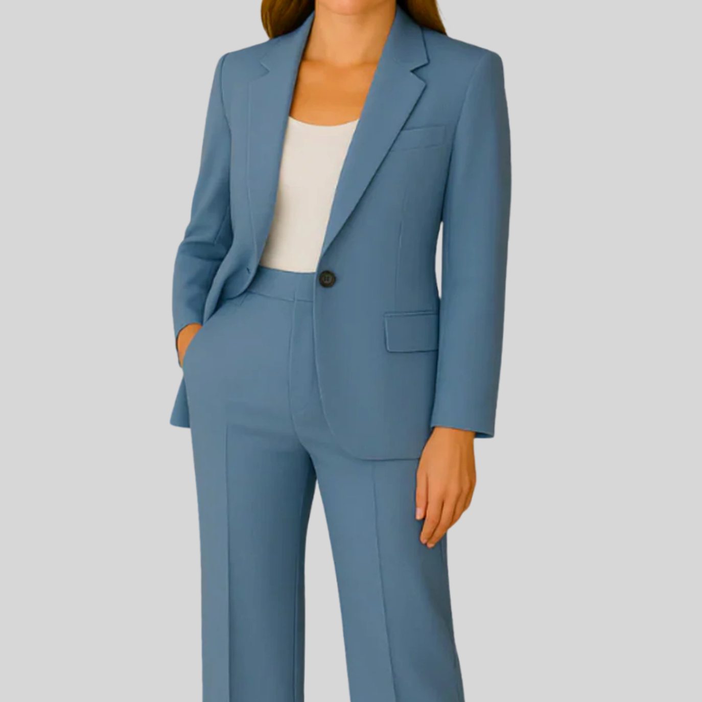 Erin | Women's Tailored Blazer - Blue