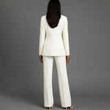 Wren | Women's Tailored Blazer - White