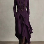 Courtney | Women's Long Sleeve Asymmetric Turtleneck Jumper
