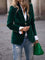 Noelle | Women's Single Breasted Blazer - Dark Green