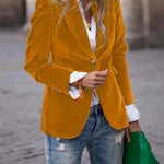 Noelle | Women's Single Breasted Blazer - Ginger