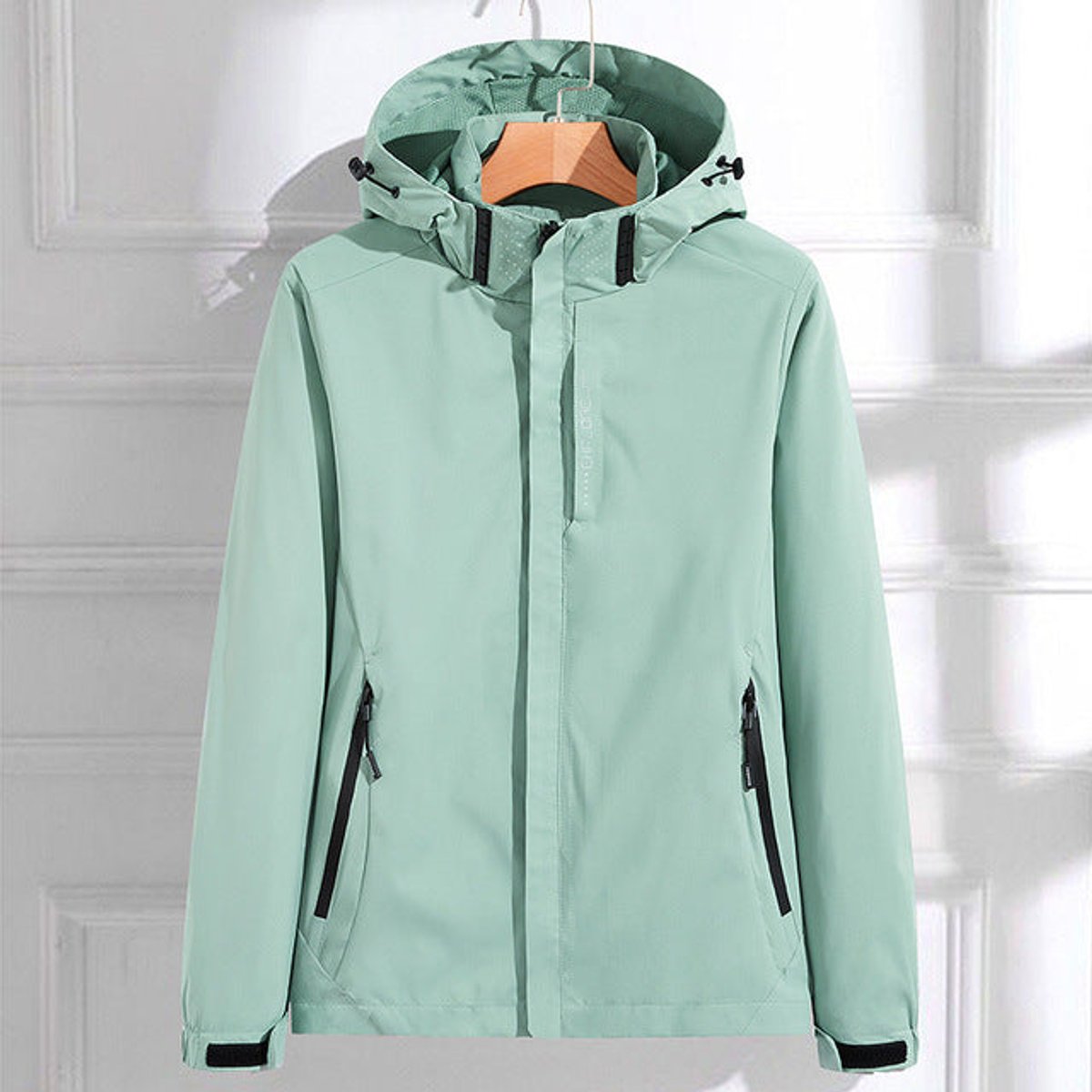 Sabrina | Women's Hooded Waterproof Rain Jacket - Mint Green