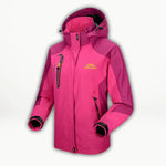 Elsie | Women's Quilted Hooded Waterproof Puffer Jacket - Light Red