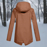 Cora | Women's Hooded Waterproof Rain Jacket - Apricot