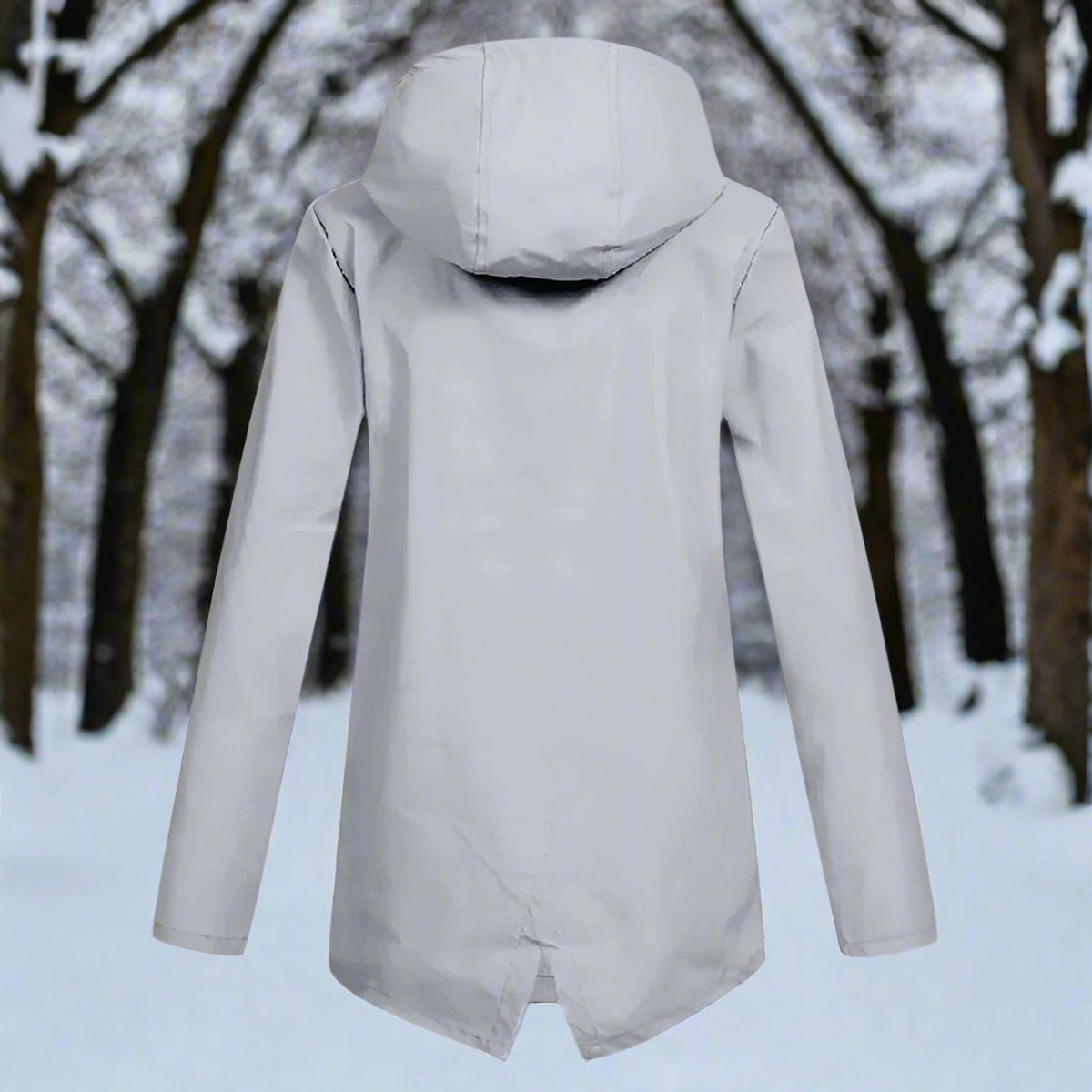 Cora | Women's Hooded Waterproof Rain Jacket - White