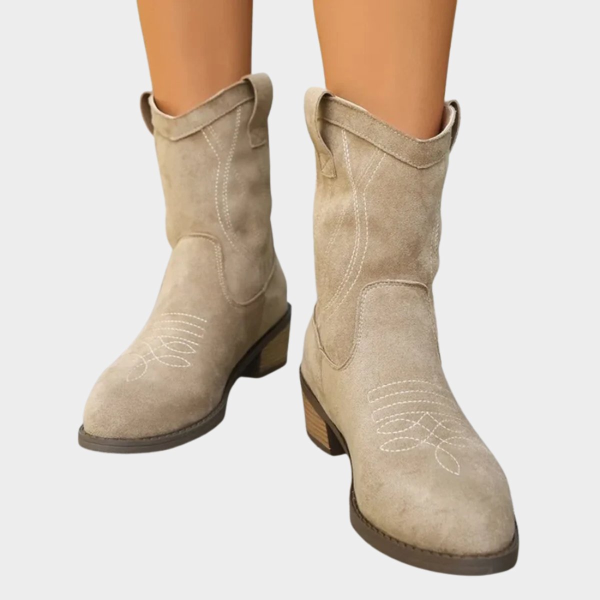 Camilla | Women's Suede Look Western Boots