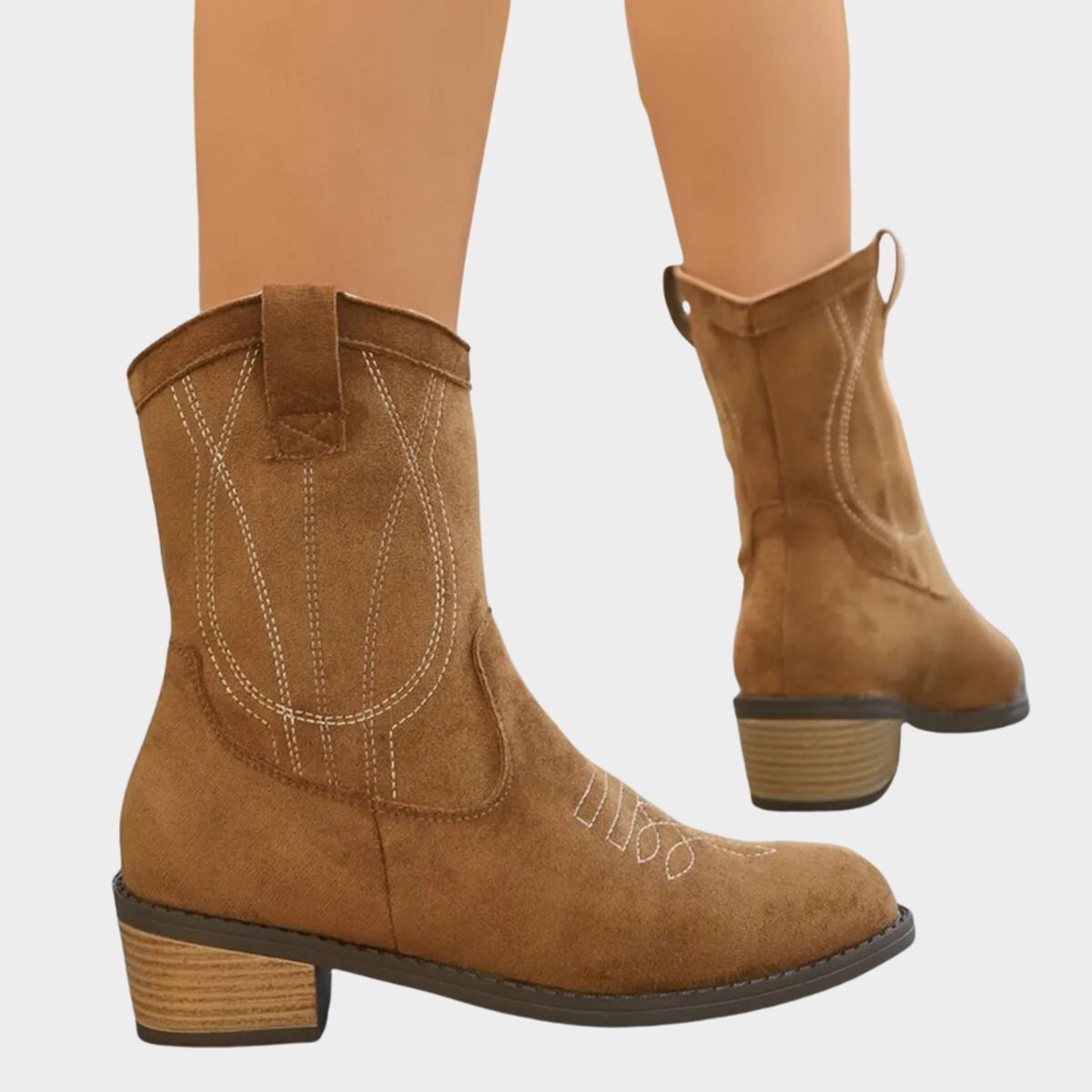 Camilla | Women's Suede Look Western Boots