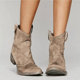Carol | Women's Suede Look Knee-High Boots - Brown