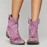 Carol | Women's Suede Look Knee-High Boots - Pink